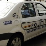 Loganul poliţiei din Dumbrăveni făcut scrum din cauza unui scurt circuit