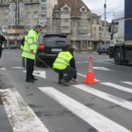 VIDEO: Afaceristul Ilie Vonica a lovit un pieton cu Porche Cayen-ul în sensul giratoriu de pe Coposu