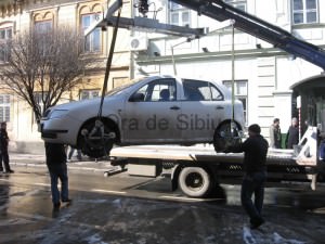 utilajul pentru ridicări auto a ridicat 354 de maşini în 2010