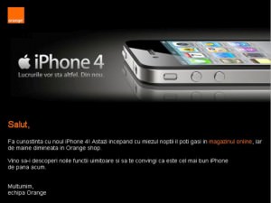 orange a pus în vânzare iphone 4 şi la sibiu. preţurile încep de la 169 euro.