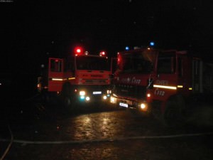 patru incendii petrecute noaptea trecută la porumbacu, cristian şi sibiu