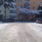 FOTO Sibienii către Primărie prin intermediul Ora de Sibiu: “ Faceţi ceva cu străzile secundare pline de gheaţă!”