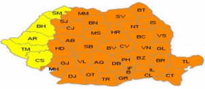 COD PORTOCALIU de ger până pe 3 februarie în judeţul Sibiu. Vom avea temperaturi de -27 de grade