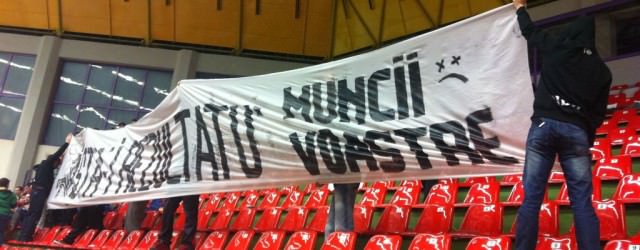 video csu sibiu a trecut de dinamo fără probleme. fanii au protestat în tribună