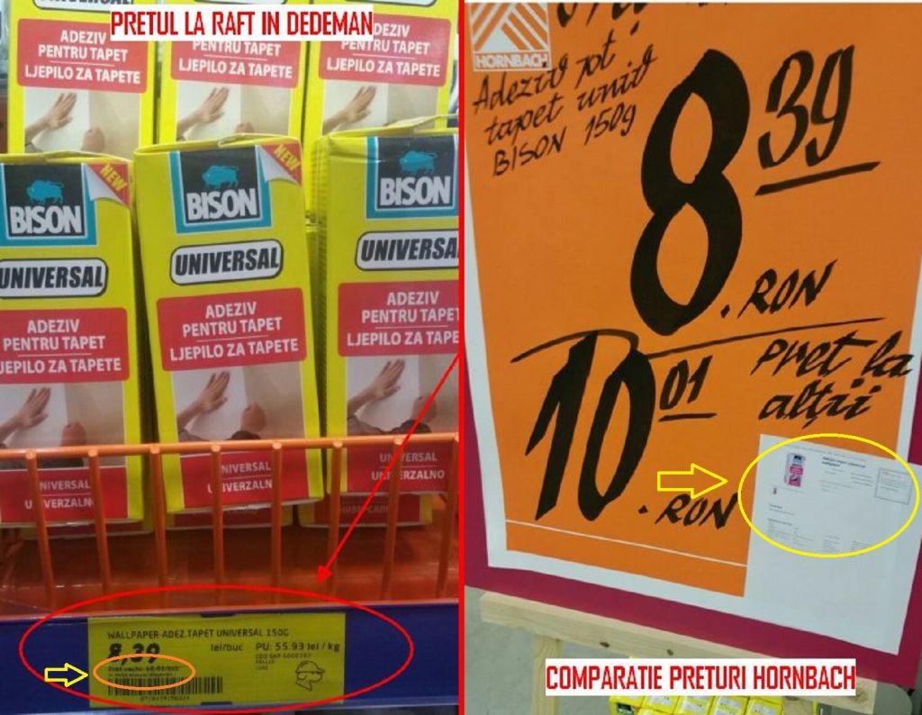 comparatie-Bison pret vechi