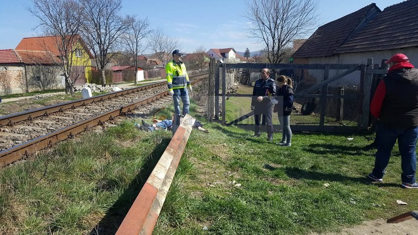 accident lovit de tren sibiu (4)