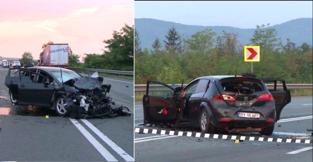 VIDEO Accident grav pe DN1 cu cinci răniți la Veștem. Un TIR a lovit în plin o mașină din Brasov!