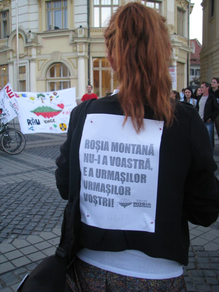 video un nou protest împotriva exploatării miniere de la roșia montană și a gazelor de șist, la sibiu foto