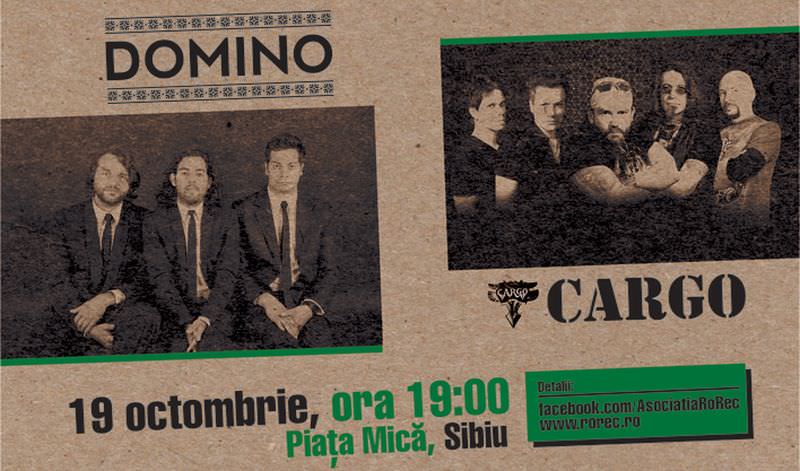 cargo și domino concertează în piața mică la ” recycling rocks!”