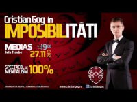 concurs: câştigă o invitaţie la spectacolul “imposibilităţi cu cristian gog”!