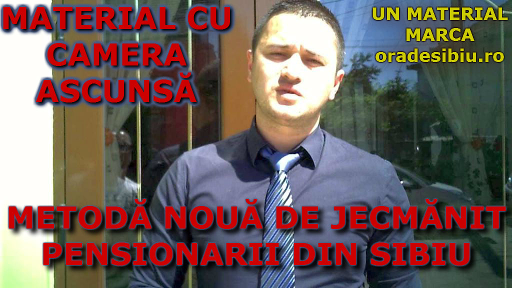 video camera ascunsă metodă nouă de jecmănit pensionarii din sibiu. uite cum sunt prostiți oamenii!