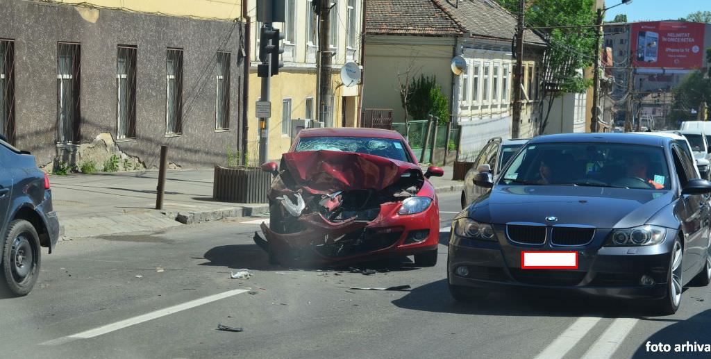 accident la slimnic. trafic blocat total pe dn14 între sibiu și mediaș!