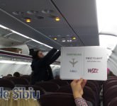 video foto primul zbor wizz air de la dortmund la sibiu. imagini unice de la plecare și la aterizare!