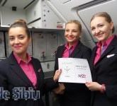 video foto primul zbor wizz air de la dortmund la sibiu. imagini unice de la plecare și la aterizare!