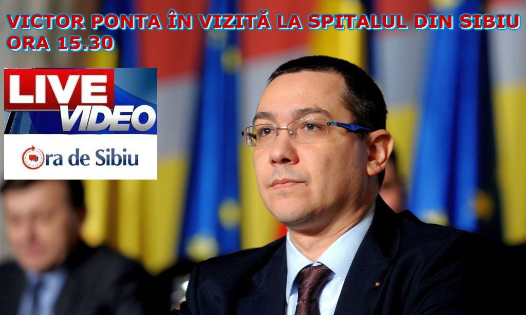 video – victor ponta a făcut o vizită la spitalul județean sibiu