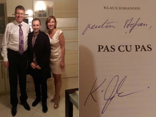 FOTO Bucătar la petrecerea de acasă de la Iohannis. Președintele l-a răsplătit cu un autograf!