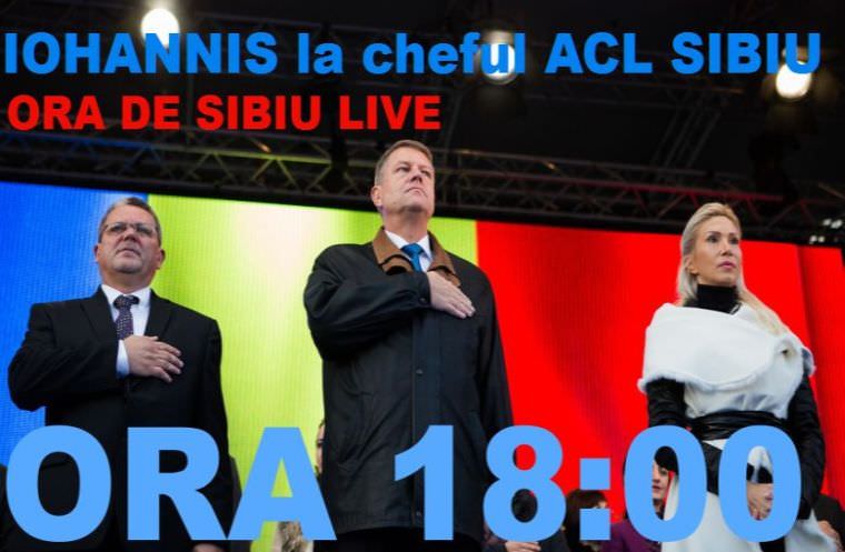 ora de sibiu live: iohannis merge diseară la cheful acl-iștilor din sibiu. restaurantul e select! (ora 18:00)