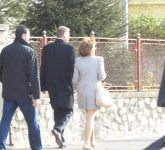 video foto primarul klaus iohannis a votat - aplauze la ieșirea din secția de votare