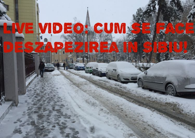 video cum se face deszăpezirea la sibiu. ce spune primăria și cum arată orașul!