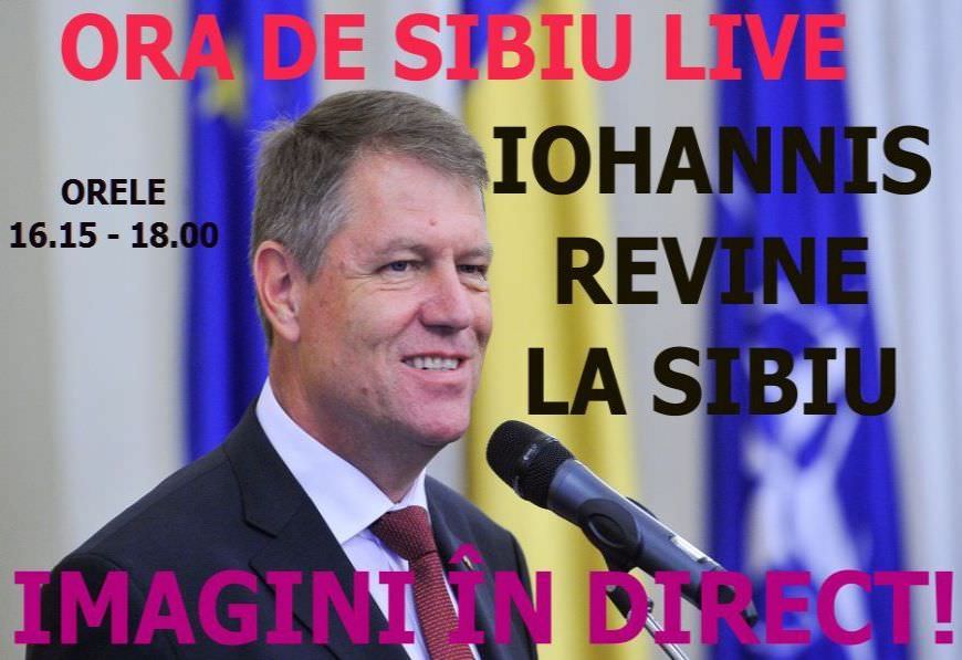 ora de sibiu live: klaus iohannis se întoarce astăzi acasă pentru sărbători!