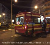 accident grav pe bulevardul mihai viteazu - video - au zburat peste giratoriu! - galerie foto