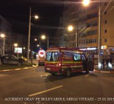 accident grav pe bulevardul mihai viteazu - video - au zburat peste giratoriu! - galerie foto