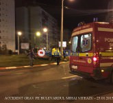 accident grav pe bulevardul mihai viteazu - video - au zburat peste giratoriu! - galerie foto