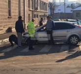 update video foto - o femeie a fost lovită în plin de o mașină pe trotuar pe teclu