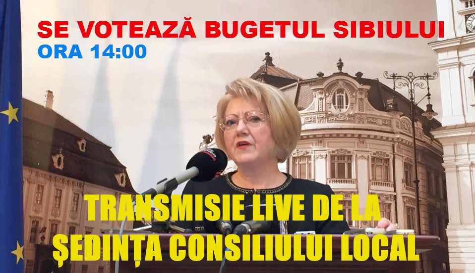 ora de sibiu live - pe ce se duc banii sibiului în 2015. înregistrarea ședinței de aprobare a bugetului!