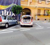 video foto - 20 de șmecheri cu mașini de poliție parcate neregulamentar în sibiu, în mai puțin de o lună