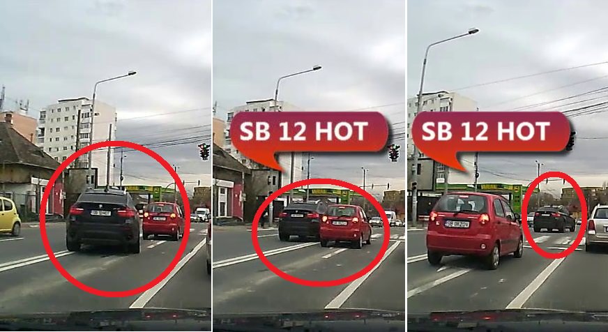 video – depășire revoltătoare făcută de un sibian cu bmw x6. imaginile spun totul!