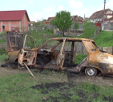 VIDEO FOTO Un sibian a murit carbonizat într-o mașină. Nimeni nu știe cum a ajuns acolo!