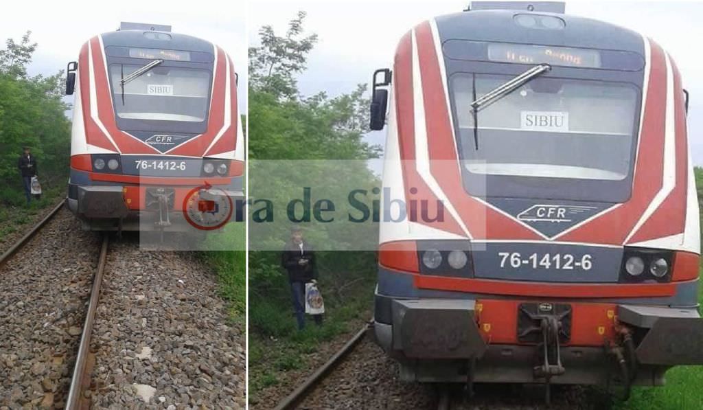 update foto - tren deraiat între sibiu și loamneș. a sărit de pe șine!