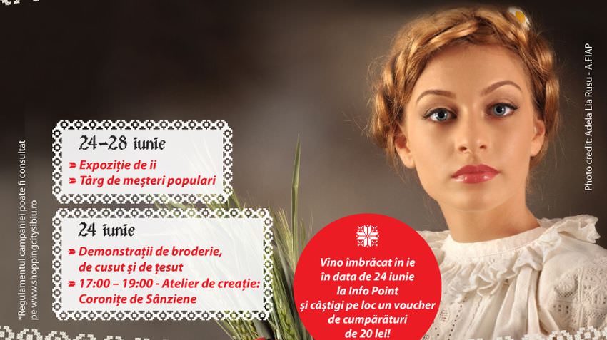 îmbracă-te în ie și câștigă un voucher de cumpărături la shopping city sibiu