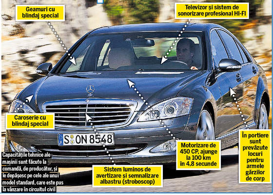 Iohannis va circula cu un Mercedes S Class