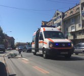 video - foto biciclist lovit de un autobuz în terezian. s-a solicitat ambulanța!