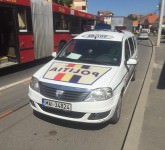 video - foto biciclist lovit de un autobuz în terezian. s-a solicitat ambulanța!