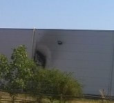 foto – incendiu la carrefour în sibiu. foc pus intenționat?