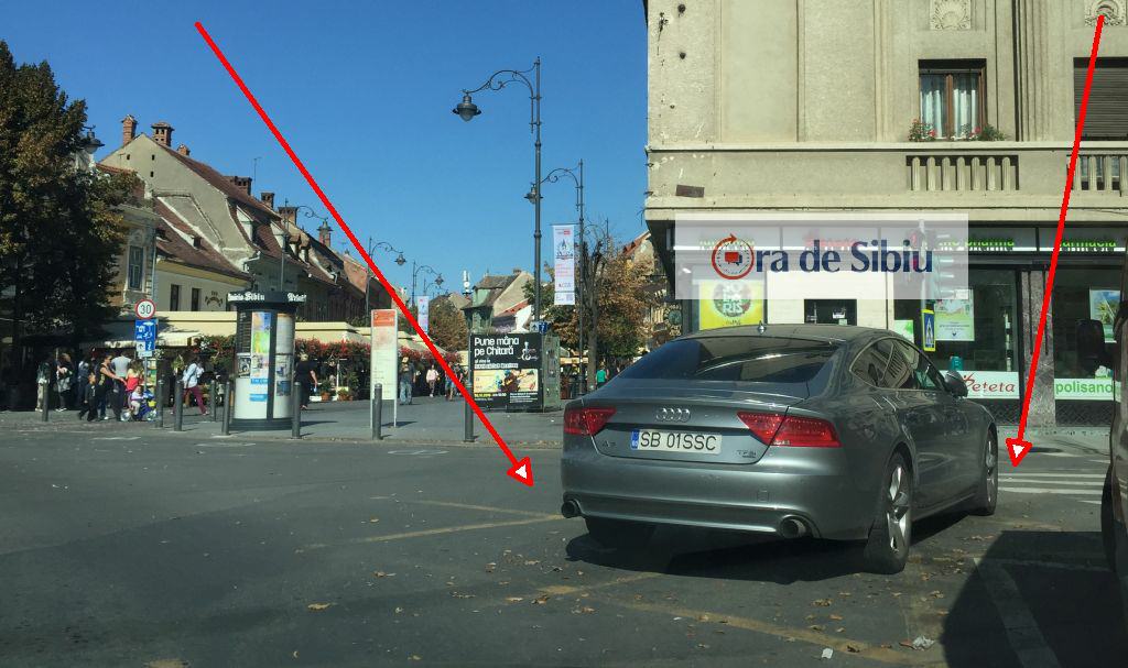 topul mârlanilor - nesimțitul cu audi a7. și-a parcat ”bijuteria” în intersecție!