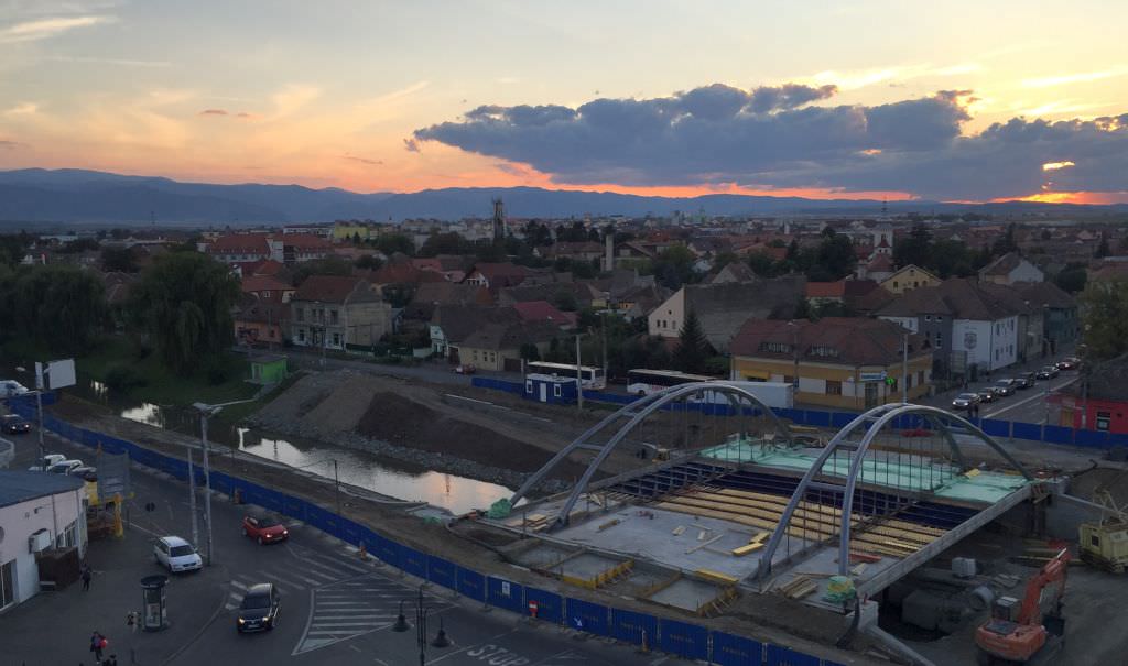 video foto lucrările la noul pod peste cibin. super veste pentru sibieni!