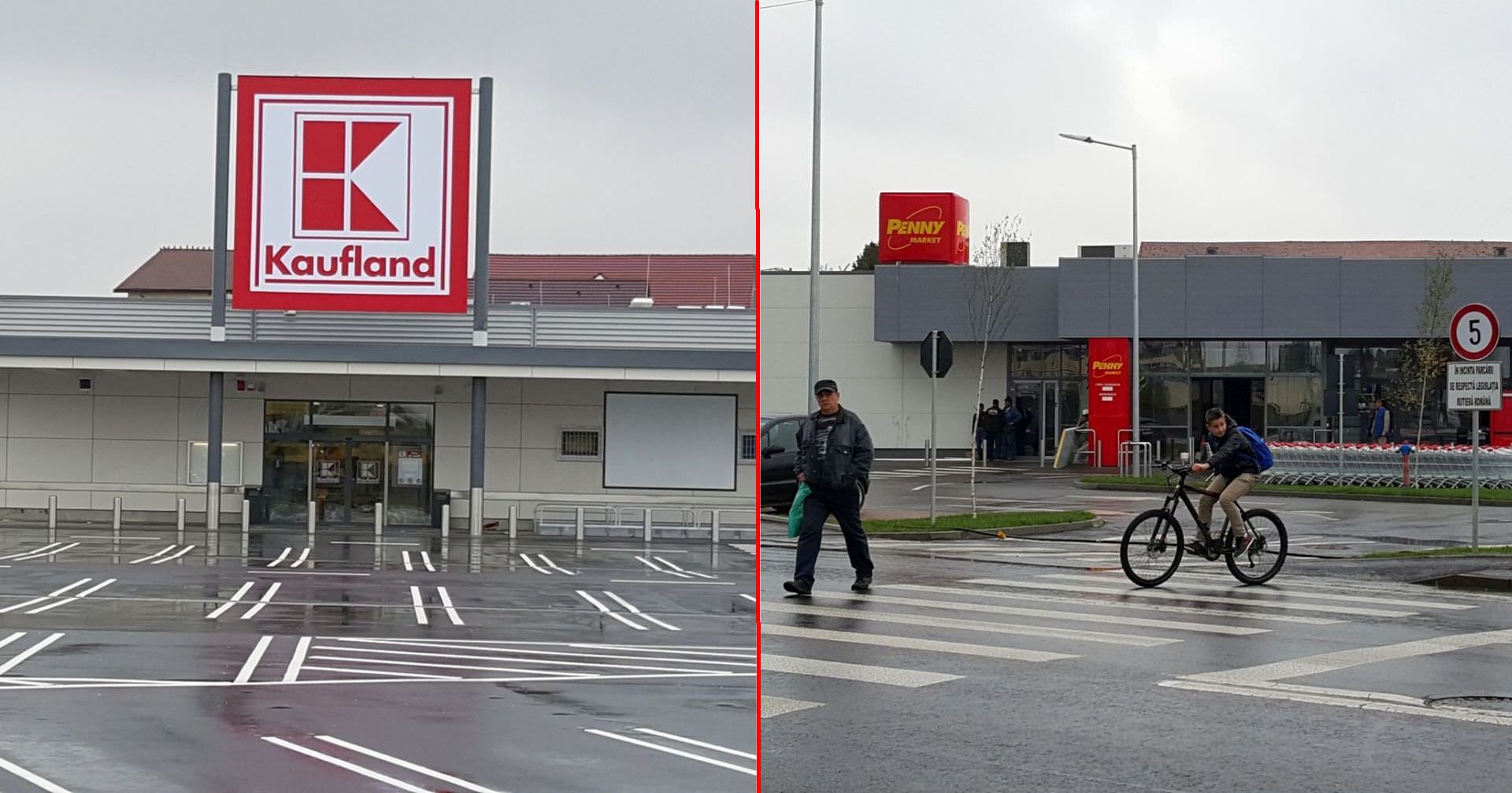 video foto kaufland-ul de pe șoseaua alba iulia e gata. penny market la fel! stadiul lucrărilor