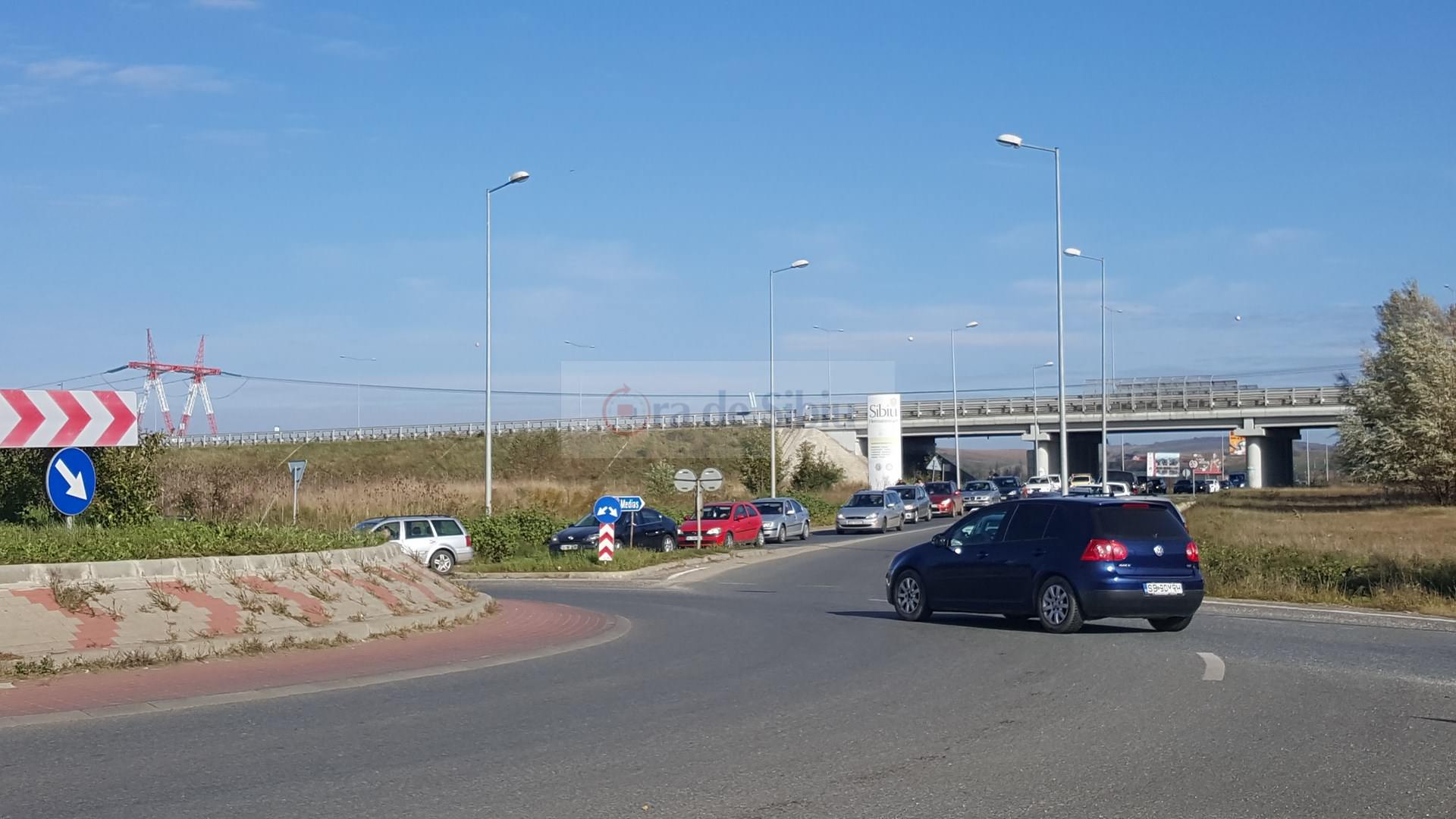 video foto trafic paralizat la intrarea în sibiu dinspre mediaș. se circulă bară la bară!