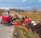 video foto – accident spectaculos pe drumul hoților. trei copii și două femei, victime!