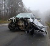 FOTO VIDEO Accident cumplit între Sibiu și Rășinari. Un șofer beat a intrat pe contrasens și s-a tamponat frontal cu o altă mașină