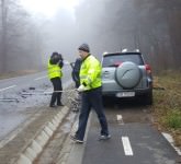 FOTO VIDEO Accident cumplit între Sibiu și Rășinari. Un șofer beat a intrat pe contrasens și s-a tamponat frontal cu o altă mașină