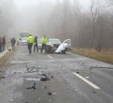 FOTO VIDEO Accident cumplit între Sibiu și Rășinari. Un șofer beat a intrat pe contrasens și s-a tamponat frontal cu o altă mașină