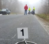 FOTO VIDEO Accident cumplit între Sibiu și Rășinari. Un șofer beat a intrat pe contrasens și s-a tamponat frontal cu o altă mașină