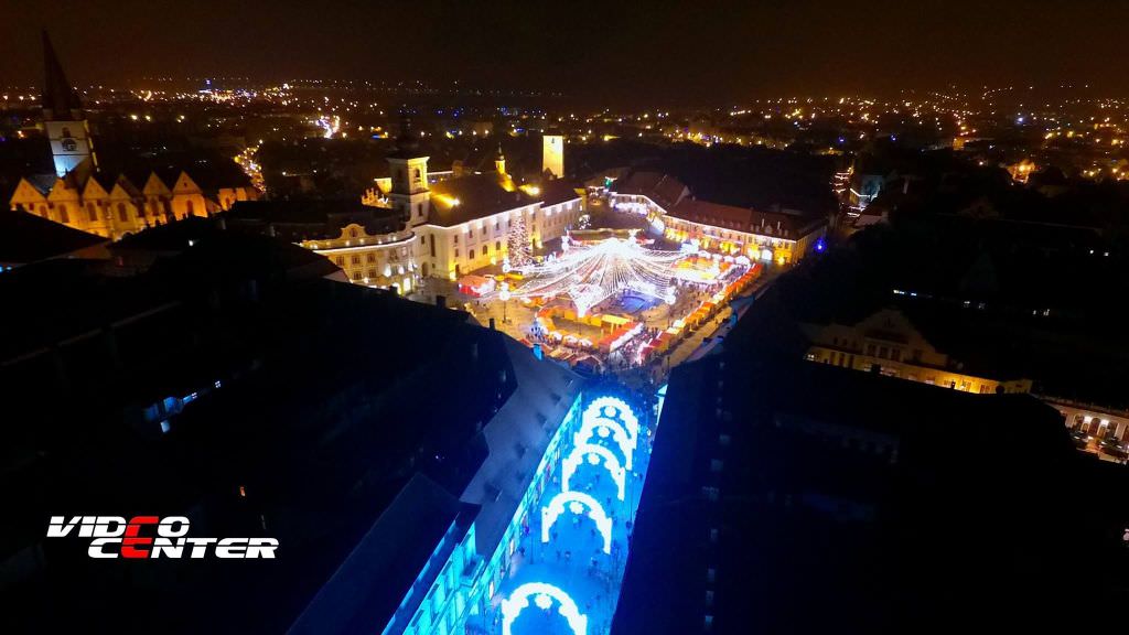 video foto a început sibiu lights and more. atmosferă de vis în centru! (programul complet)