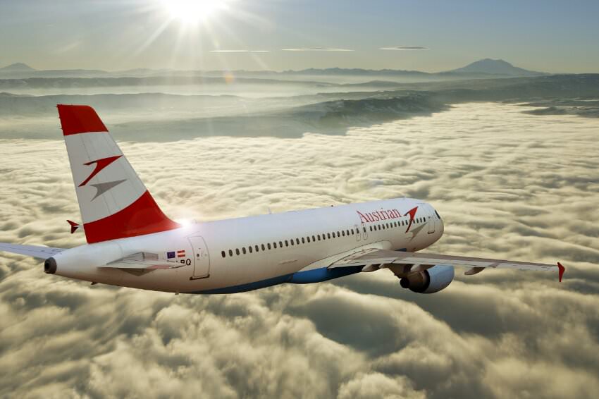 avion austrian airlines ce circula de la viena la sibiu, întors din drum. cursa a fost anulată!