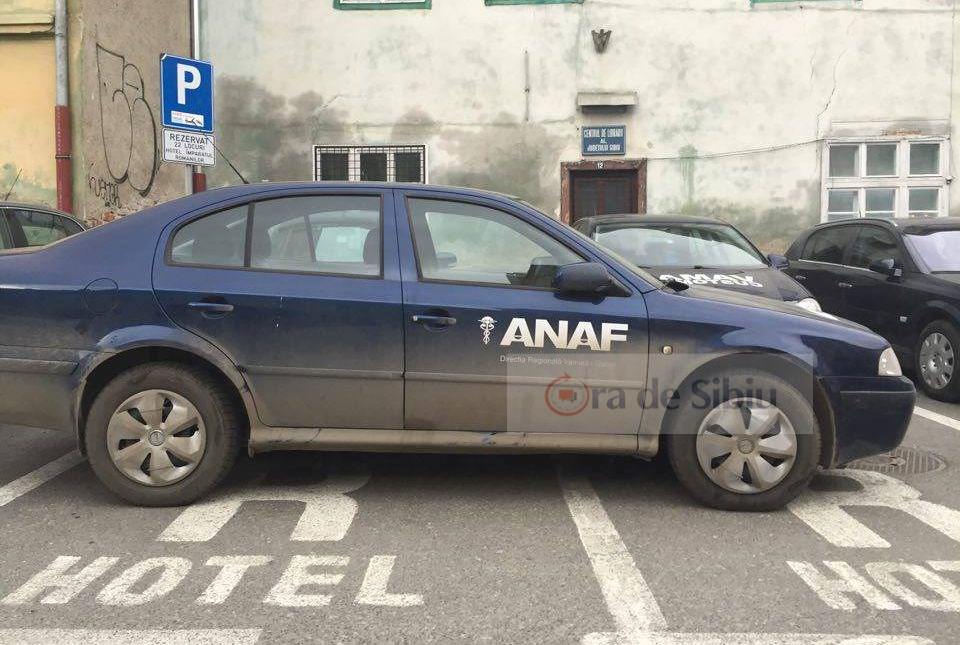 topul mârlanilor: angajații anaf parchează mașinile pe unde îi taie capul. ca niște mârlani!